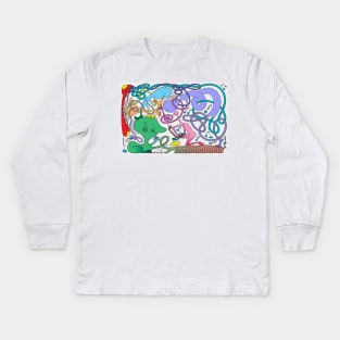 Mr Squiggly Ragamuffin Band Kids Long Sleeve T-Shirt